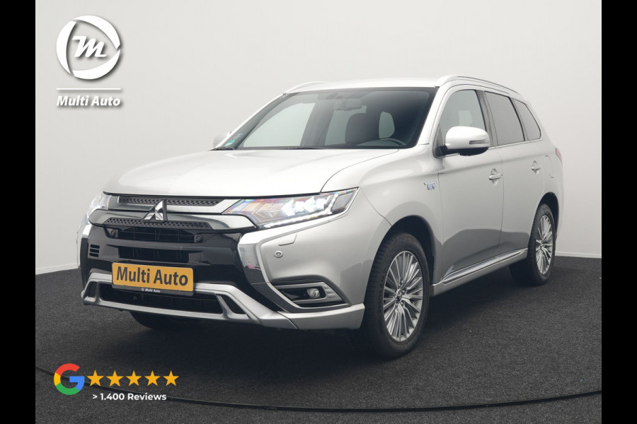 Mitsubishi Outlander 2.4 Intense+ Plug In Hybrid 225pk Dealer O.H PHEV | Trekhaak Af Fabriek | 360 Camera | Lederen Sportstoelen Verwarmd | Apple Carplay | Blis | Cruise Control | Navigatie | Keyless | DAB | 18" L.M |