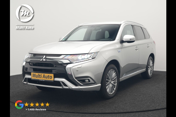 Mitsubishi Outlander 2.4 Intense+ Plug In Hybrid 225pk Dealer O.H PHEV | Trekhaak Af Fabriek | 360 Camera | Lederen Sportstoelen Verwarmd | Apple Carplay | Blis | Cruise Control | Navigatie | Keyless | DAB | 18" L.M |