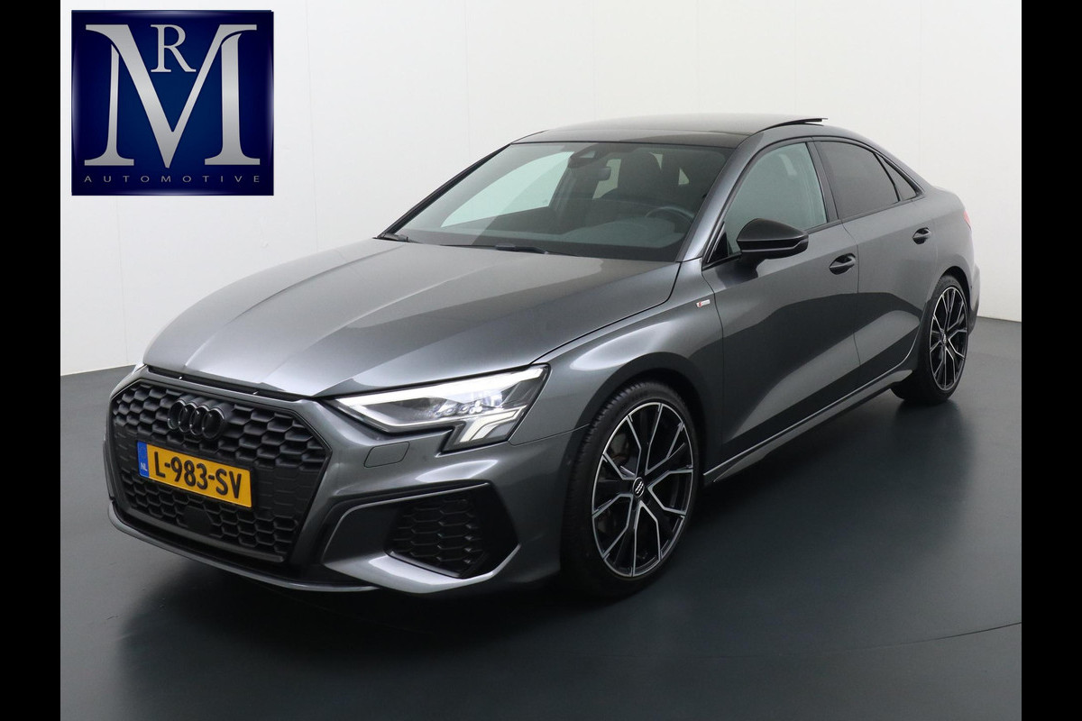 Audi A3 Limousine 35 TFSI S edition S line in- exterieur+ sportonderstel | VIRTUAL DASH | PANORAMADAK | LEDER+ STOELVERWARMING | CAMERA | AMBILIGHT | RIJKLAARPRIJS INCL. 12MND BOVAG Audi A3 Limousine 35 TFSI S edition S line in- exterieur+ sportonderstel | VIRTUAL DASH | PANORAMADAK | LEDER+ STOELVERWARMING | CAMERA | AMBILIGHT | RIJKLAARPRIJS INCL. 12MND BOVAG