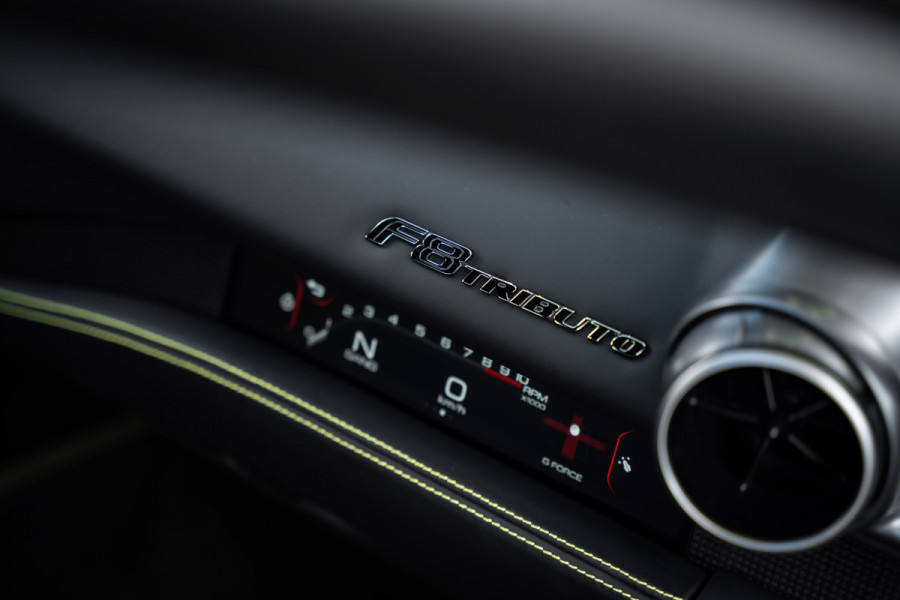 Ferrari F8 Tributo 3.9 V8 HELE - Argento Nurburgring | Passenger Display | Racing Seats | Lift Ferrari F8 Tributo 3.9 V8 HELE - Argento Nurburgring | Passenger Display | Racing Seats | Lift