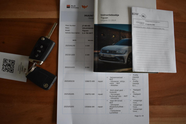 Volkswagen Tiguan 1.5 TSI ACT R-Line | LEDER | PANO | CAMERA | VIRTUAL COCKPIT | NAP | STOELVERWARMING Volkswagen Tiguan 1.5 TSI ACT R-Line | LEDER | PANO | CAMERA | VIRTUAL COCKPIT | NAP | STOELVERWARMING