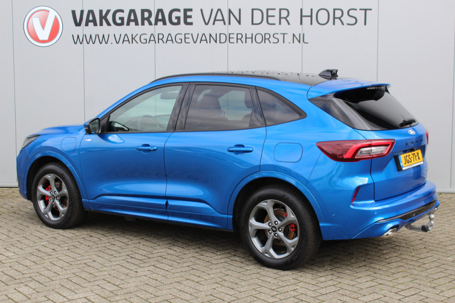 Ford Kuga 2.5-243pk PHEV ST-Line X. 2100kg trekgewicht ! Nieuw Model ! Van €. 54.937,- voor €. 43.735,- ! Trekgewicht van 2.100kg ! Elektr. verstelb. AGR stoelen voor, Stoel-, stuur-, voorraam- en achterbank verwarming, Elektr. panorama/schuif-kanteldak , Trekhaak wegklapbaar,