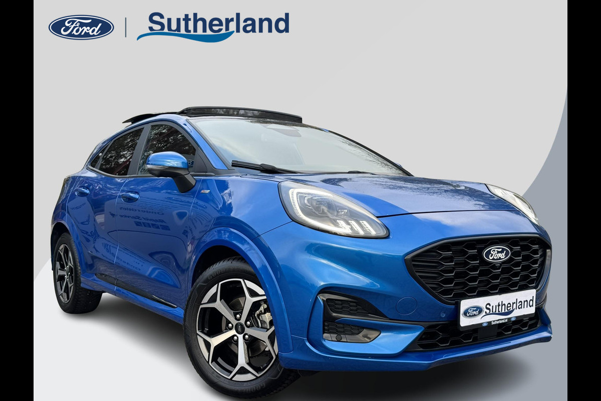 Ford Puma 1.0 EcoBoost Hybrid ST-Line Automaat 125pk | Panoramadak | Trekhaak afneembaar | Winter Pack | Adaptive cruise control  | Elektrische achterklep | Matrix LED | Keyless Entry | Navigatiesysteem | Privacy glass Ford Puma 1.0 EcoBoost Hybrid ST-Line Automaat 125pk | Panoramadak | Trekhaak afneembaar | Winter Pack | Adaptive cruise control  | Elektrische achterklep | Matrix LED | Keyless Entry | Navigatiesysteem | Privacy glass