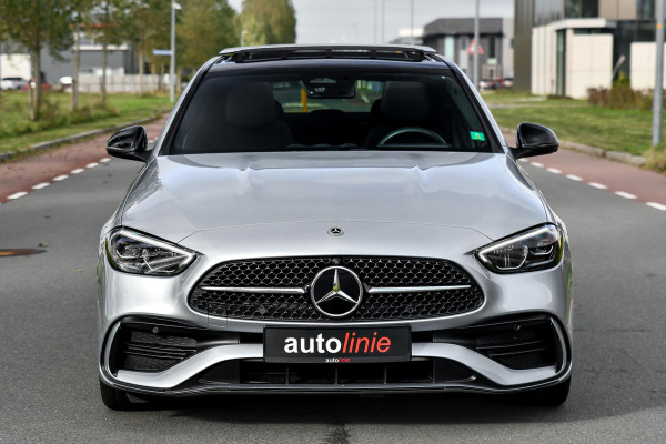 Mercedes-Benz C-Klasse 180 AMG Night ed. Pano, Memory, 360, Dodeh, Sfeer, CarPlay!