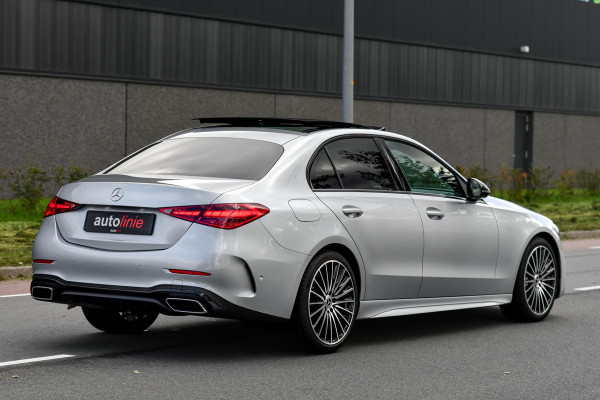 Mercedes-Benz C-Klasse 180 AMG Night ed. Pano, Memory, 360, Dodeh, Sfeer, CarPlay!