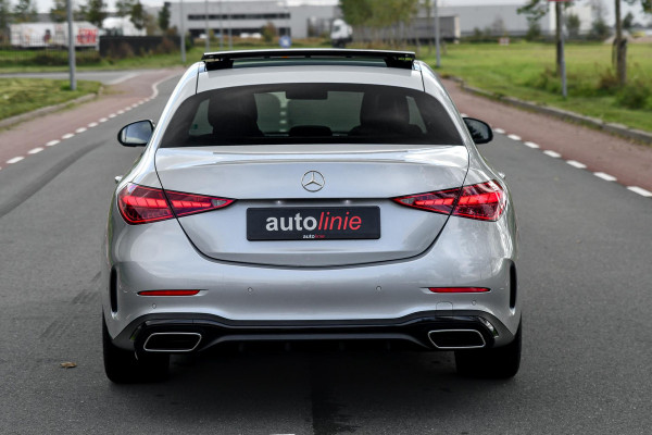 Mercedes-Benz C-Klasse 180 AMG Night ed. Pano, Memory, 360, Dodeh, Sfeer, CarPlay!