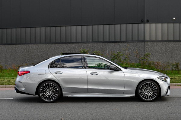 Mercedes-Benz C-Klasse 180 AMG Night ed. Pano, Memory, 360, Dodeh, Sfeer, CarPlay!