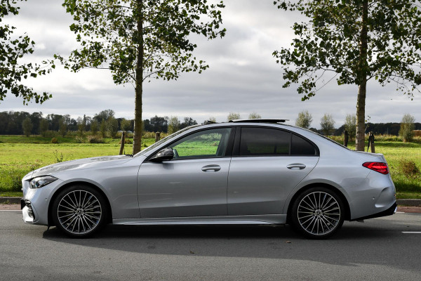 Mercedes-Benz C-Klasse 180 AMG Night ed. Pano, Memory, 360, Dodeh, Sfeer, CarPlay!
