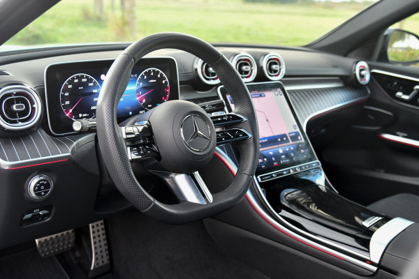 Mercedes-Benz C-Klasse 180 AMG Night ed. Pano, Memory, 360, Dodeh, Sfeer, CarPlay!