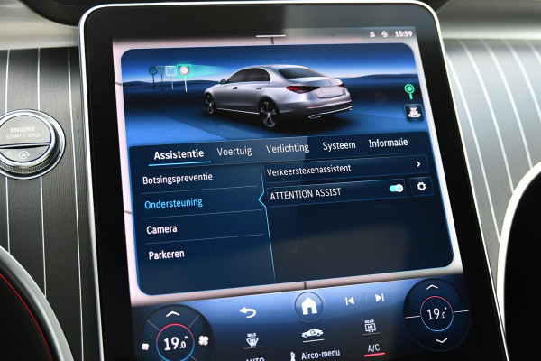 Mercedes-Benz C-Klasse 180 AMG Night ed. Pano, Memory, 360, Dodeh, Sfeer, CarPlay!