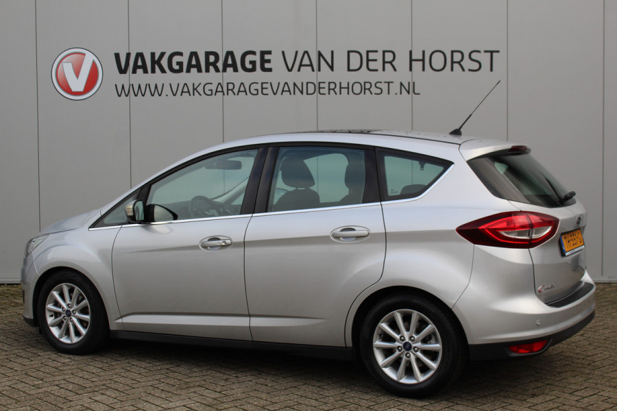 Ford C-MAX 1.0-125pk Titanium. Nette en goed onderhouden hoogzitter ! Volautm. airco dual, panoramadak, parkeersensoren, metallic lak,  telefoonvoorb., navigatie, LM wielen, Ford C-MAX 1.0-125pk Titanium. Nette en goed onderhouden hoogzitter ! Volautm. airco dual, panoramadak, parkeersensoren, metallic lak,  telefoonvoorb., navigatie, LM wielen,