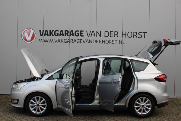 Ford C-MAX 1.0-125pk Titanium. Nette en goed onderhouden hoogzitter ! Volautm. airco dual, panoramadak, parkeersensoren, metallic lak,  telefoonvoorb., navigatie, LM wielen, Ford C-MAX 1.0-125pk Titanium. Nette en goed onderhouden hoogzitter ! Volautm. airco dual, panoramadak, parkeersensoren, metallic lak,  telefoonvoorb., navigatie, LM wielen,