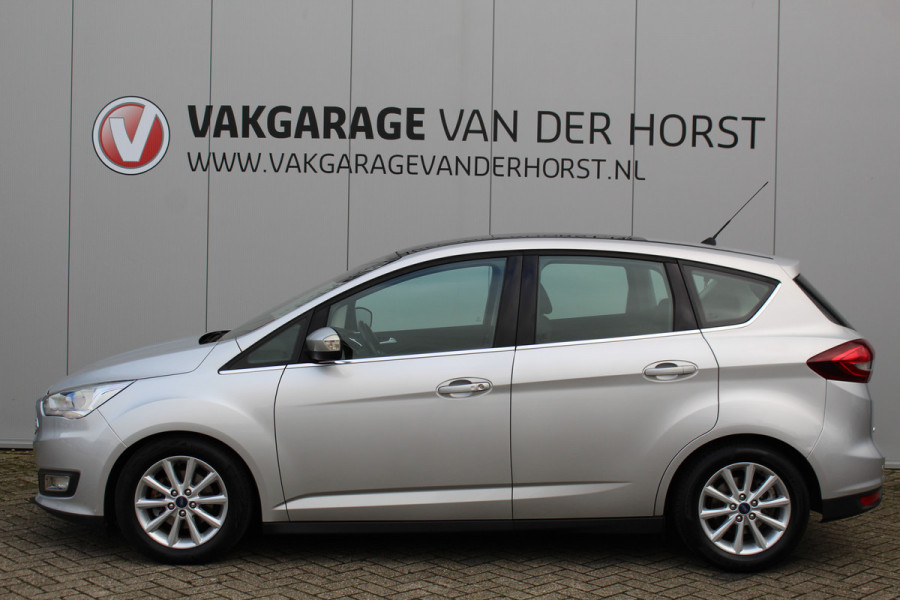 Ford C-MAX 1.0-125pk Titanium. Nette en goed onderhouden hoogzitter ! Volautm. airco dual, panoramadak, parkeersensoren, metallic lak,  telefoonvoorb., navigatie, LM wielen, Ford C-MAX 1.0-125pk Titanium. Nette en goed onderhouden hoogzitter ! Volautm. airco dual, panoramadak, parkeersensoren, metallic lak,  telefoonvoorb., navigatie, LM wielen,