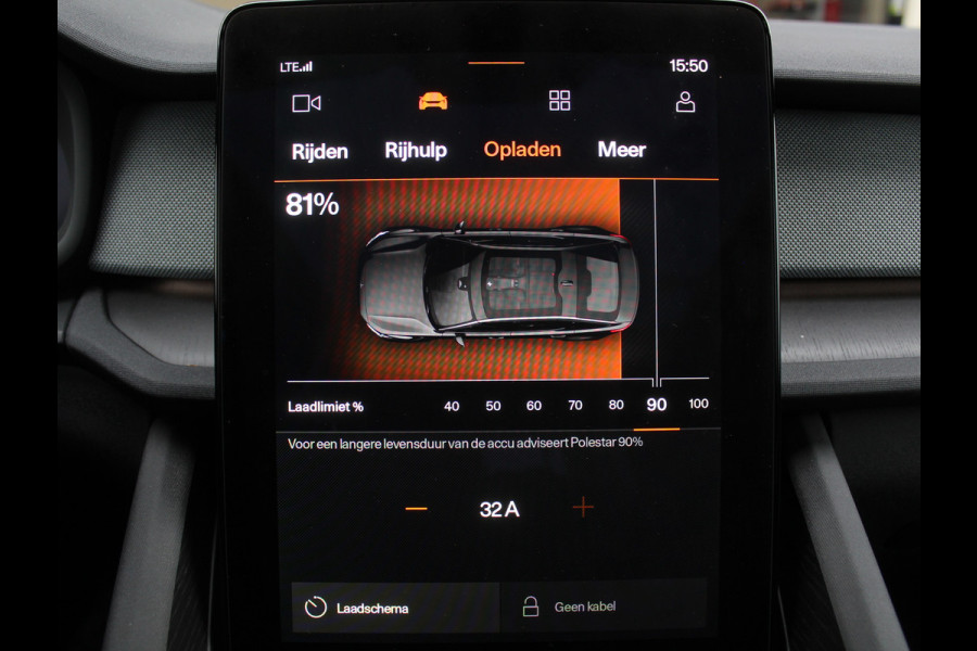 Polestar 2 Long Range Dual Motor Launch Edition 78kWh PANO | CARPLAY | LMV20 | ELECTRHAAK | 360CAMERA | STOELVERW | LED | PANODAK | WIFI