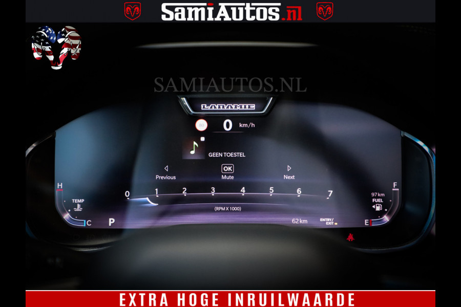 Dodge Ram 1500 Night Premium | Full Option | De Meest Luxe Pick-Up in zijn Klasse | Comfortabele Dubbele Cabine met Royale 5 Zitplaatsen | BPM vrij | Nu Leverbaar uit Voorraad | Voorraad Nr 2285 - 7648