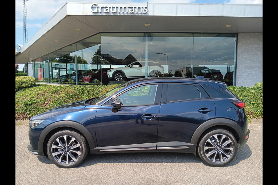 Mazda CX-3 2.0 SkyActiv-G 120 GT-M Line AUTOMAAT, Navi, Clima, Head-up, 18" etc. incl. 12 MND BOVAGGARANTIE