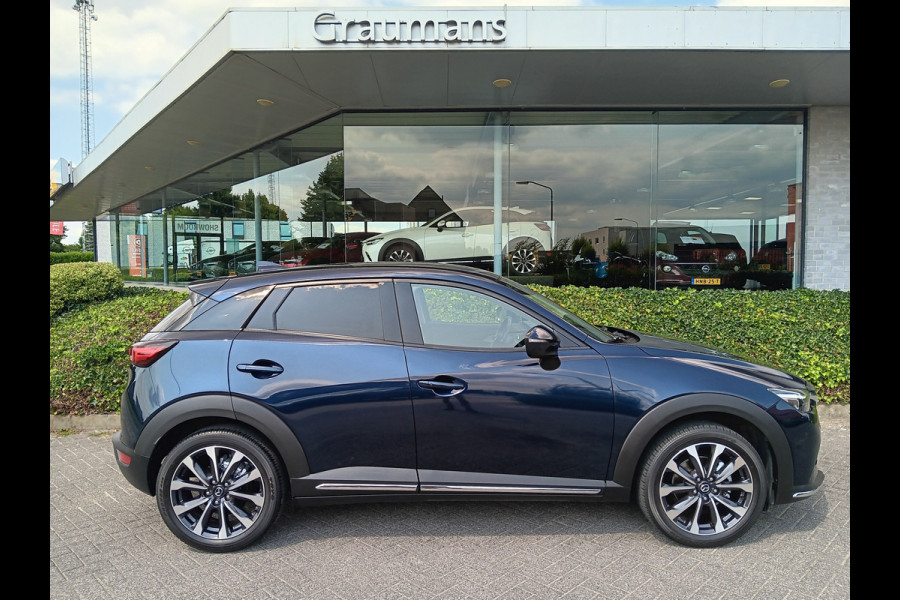 Mazda CX-3 2.0 SkyActiv-G 120 GT-M Line AUTOMAAT, Navi, Clima, Head-up, 18" etc. incl. 12 MND BOVAGGARANTIE