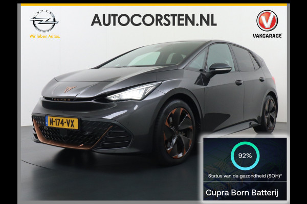 CUPRA Born Adrenaline One 62kWh 3 Fase 204PK SOH 92% Sport Stoelen+Verwarmd Apple Carplay Android Adap.Cruise Navi Camera 19" Pdc-a+v LED ParkAssist Ecc Keyless Advanced Front assist Sport-Onderstel Onlineservices Privacy Glas E-sound luidspr v e-call Led AEB Bots-Waarsch. ASR ESP Uitwijk-Assistent Verkeersbord-Detectie Origineel Nederlandse Auto thuis tot 11kwh laden! CUPRA Born Adrenaline One 62kWh 3 Fase 204PK SOH 92% Sport Stoelen+Verwarmd Apple Carplay Android Adap.Cruise Navi Camera 19" Pdc-a+v LED ParkAssist Ecc Keyless Advanced Front assist Sport-Onderstel Onlineservices Privacy Glas E-sound luidspr v e-call Led AEB Bots-Waarsch. ASR ESP Uitwijk-Assistent Verkeersbord-Detectie Origineel Nederlandse Auto thuis tot 11kwh laden!