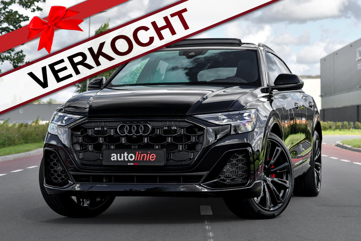 Audi Q8 60 TFSI e quattro Pro Line S Competition. RS Zetels, Leder Design, Pano, OLED, HUD, B&O, 360 3D, Trekh, ACC, Keyless, 23"! Audi Q8 60 TFSI e quattro Pro Line S Competition. RS Zetels, Leder Design, Pano, OLED, HUD, B&O, 360 3D, Trekh, ACC, Keyless, 23"!