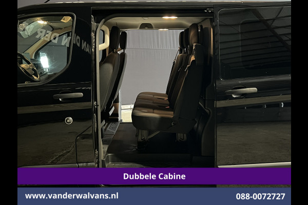 Ford Transit Custom 2.0 TDCI 130pk L2H1 Dubbele Cabine Euro6 Airco | 5-Zits | Camera | 2x zijdeur | Apple Carplay Cruisecontrol, LED, LM velgen, Stoelverwarming, Verwarmde voorruit, Parkeersensoren, Sidebars