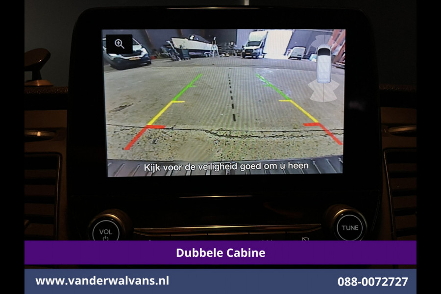 Ford Transit Custom 2.0 TDCI 130pk L2H1 Dubbele Cabine Euro6 Airco | 5-Zits | Camera | 2x zijdeur | Apple Carplay Cruisecontrol, LED, LM velgen, Stoelverwarming, Verwarmde voorruit, Parkeersensoren, Sidebars
