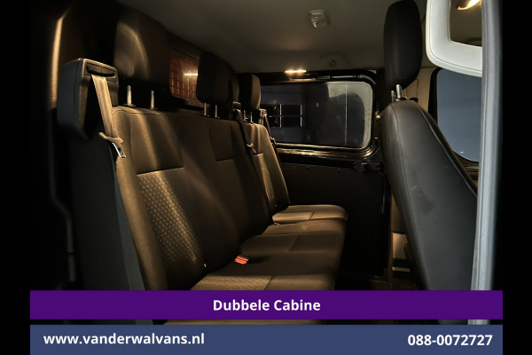 Ford Transit Custom 2.0 TDCI 130pk L2H1 Dubbele Cabine Euro6 Airco | 5-Zits | Camera | 2x zijdeur | Apple Carplay Cruisecontrol, LED, LM velgen, Stoelverwarming, Verwarmde voorruit, Parkeersensoren, Sidebars