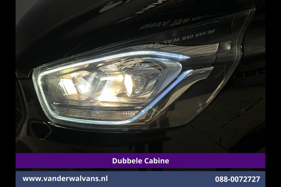 Ford Transit Custom 2.0 TDCI 130pk L2H1 Dubbele Cabine Euro6 Airco | 5-Zits | Camera | 2x zijdeur | Apple Carplay Cruisecontrol, LED, LM velgen, Stoelverwarming, Verwarmde voorruit, Parkeersensoren, Sidebars
