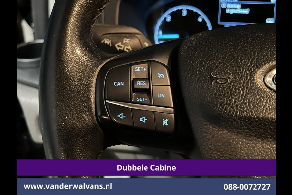 Ford Transit Custom 2.0 TDCI 130pk L2H1 Dubbele Cabine Euro6 Airco | 5-Zits | Camera | 2x zijdeur | Apple Carplay Cruisecontrol, LED, LM velgen, Stoelverwarming, Verwarmde voorruit, Parkeersensoren, Sidebars