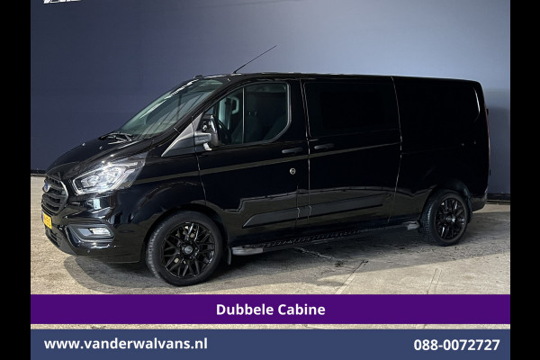 Ford Transit Custom 2.0 TDCI 130pk L2H1 Dubbele Cabine Euro6 Airco | 5-Zits | Camera | 2x zijdeur | Apple Carplay Cruisecontrol, LED, LM velgen, Stoelverwarming, Verwarmde voorruit, Parkeersensoren, Sidebars