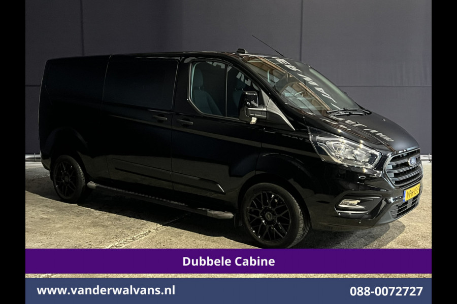 Ford Transit Custom 2.0 TDCI 130pk L2H1 Dubbele Cabine Euro6 Airco | 5-Zits | Camera | 2x zijdeur | Apple Carplay Cruisecontrol, LED, LM velgen, Stoelverwarming, Verwarmde voorruit, Parkeersensoren, Sidebars