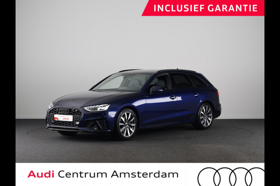 Audi A4 Avant 35 TFSI S edition Competition 150 pk S-tronic | Private lease vanaf € 751,- per maand | Verlengde garantie | Navigatie | Parkeersensoren | Stoelverwarming | S-Line |