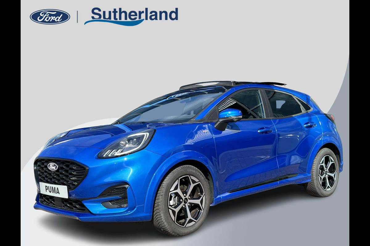 Ford Puma 1.0 EcoBoost Hybrid ST-Line Automaat 125pk | Panoramadak | Trekhaak afneembaar | Winter Pack | Adaptive cruise control  | Elektrische achterklep | Matrix LED | Keyless Entry | Navigatiesysteem | Privacy glass Ford Puma 1.0 EcoBoost Hybrid ST-Line Automaat 125pk | Panoramadak | Trekhaak afneembaar | Winter Pack | Adaptive cruise control  | Elektrische achterklep | Matrix LED | Keyless Entry | Navigatiesysteem | Privacy glass