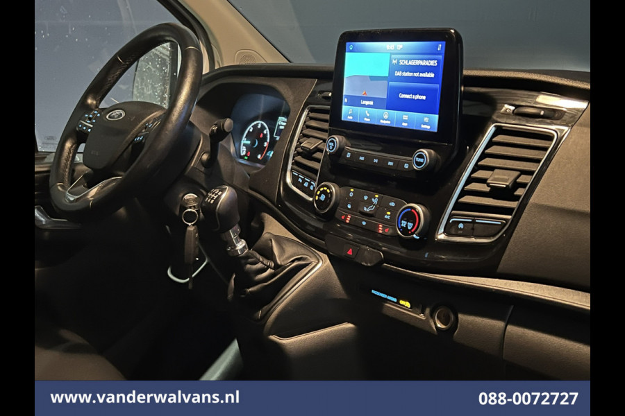 Ford Transit Custom 2.0 TDCI 170pk L2H1 Euro6 Airco | 2x zijdeur | Camera | Navigatie | Apple Carplay | LED | 2800kg Trekhaak Cruisecontrol, Stoelverwarming, Verwarmde voorruit, Parkeersensoren, Bijrijdersbank