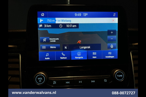 Ford Transit Custom 2.0 TDCI 170pk L2H1 Euro6 Airco | 2x zijdeur | Camera | Navigatie | Apple Carplay | LED | 2800kg Trekhaak Cruisecontrol, Stoelverwarming, Verwarmde voorruit, Parkeersensoren, Bijrijdersbank