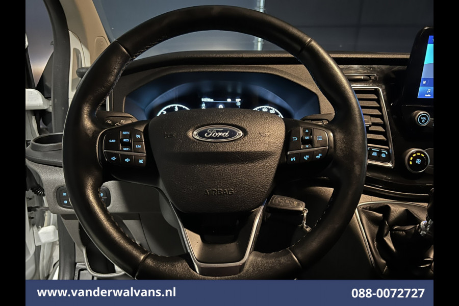 Ford Transit Custom 2.0 TDCI 170pk L2H1 Euro6 Airco | 2x zijdeur | Camera | Navigatie | Apple Carplay | LED | 2800kg Trekhaak Cruisecontrol, Stoelverwarming, Verwarmde voorruit, Parkeersensoren, Bijrijdersbank