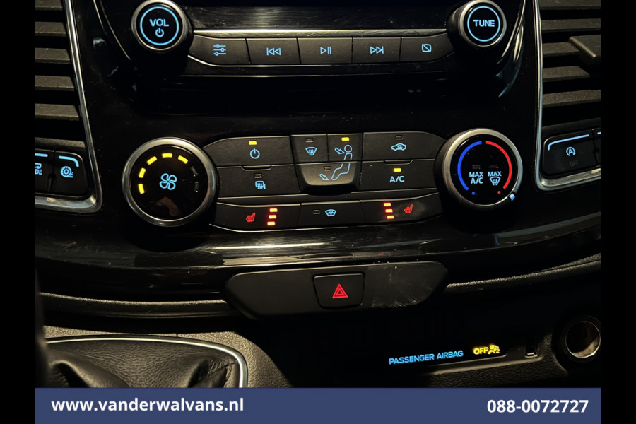 Ford Transit Custom 2.0 TDCI 170pk L2H1 Euro6 Airco | 2x zijdeur | Camera | Navigatie | Apple Carplay | LED | 2800kg Trekhaak Cruisecontrol, Stoelverwarming, Verwarmde voorruit, Parkeersensoren, Bijrijdersbank
