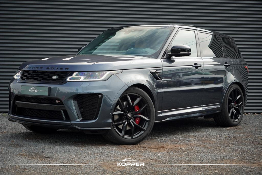 Land Rover Range Rover Sport 5.0 V8 SVR 575 PK / SVO Lak / Pano / Alcantara / Carbon / Trekhaak Land Rover Range Rover Sport 5.0 V8 SVR 575 PK / SVO Lak / Pano / Alcantara / Carbon / Trekhaak
