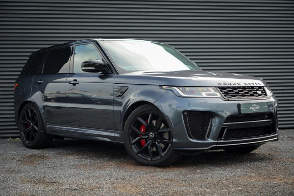 Land Rover Range Rover Sport 5.0 V8 SVR 575 PK / SVO Lak / Pano / Alcantara / Carbon / Trekhaak Land Rover Range Rover Sport 5.0 V8 SVR 575 PK / SVO Lak / Pano / Alcantara / Carbon / Trekhaak