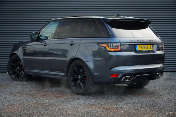 Land Rover Range Rover Sport 5.0 V8 SVR 575 PK / SVO Lak / Pano / Alcantara / Carbon / Trekhaak Land Rover Range Rover Sport 5.0 V8 SVR 575 PK / SVO Lak / Pano / Alcantara / Carbon / Trekhaak