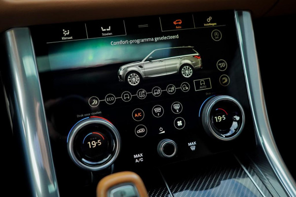 Land Rover Range Rover Sport 5.0 V8 SVR 575 PK / SVO Lak / Pano / Alcantara / Carbon / Trekhaak Land Rover Range Rover Sport 5.0 V8 SVR 575 PK / SVO Lak / Pano / Alcantara / Carbon / Trekhaak