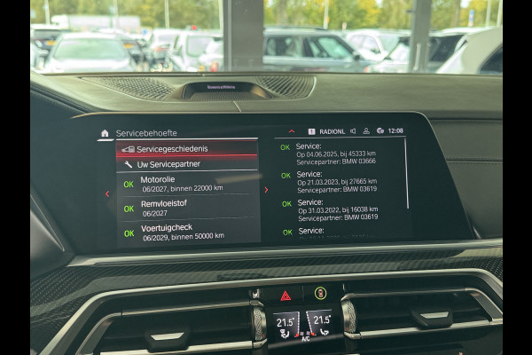 BMW X6 M Competition / Trekhaak / Panoramadak / 360Camera / Head-up / Rear Entertainment / Bowers & Wilkens / 22'' / Softclose / Intr.voorverwarming / Carbon intr. / Stoelventilatie / Stuur+Stoelverwarming / DAB BMW X6 M Competition / Trekhaak / Panoramadak / 360Camera / Head-up / Rear Entertainment / Bowers & Wilkens / 22'' / Softclose / Intr.voorverwarming / Carbon intr. / Stoelventilatie / Stuur+Stoelverwarming / DAB