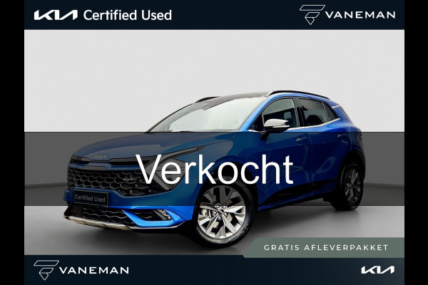 Kia Sportage 1.6 T-GDi Hybrid GT-Line Automaat | Panoramadak | Leder/Alcantara | Camera | Navi | Stuur-/Stoelverwarming | 18” Velgen | Clima | Key-Less | PDC | Cruise | LED |