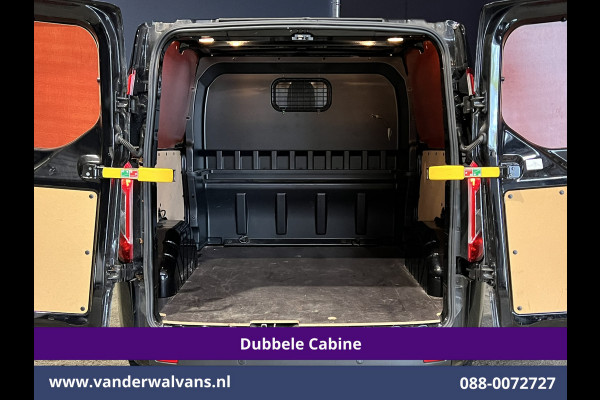 Ford Transit Custom 2.0 TDCI 130pk L2H1 Dubbele Cabine Euro6 Airco | 5-Zits | Camera | 2x zijdeur | Apple Carplay Cruisecontrol, LED, LM velgen, Stoelverwarming, Verwarmde voorruit, Parkeersensoren, Sidebars
