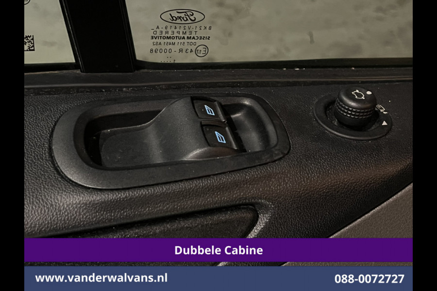 Ford Transit Custom 2.0 TDCI 130pk L2H1 Dubbele Cabine Euro6 Airco | 5-Zits | Camera | 2x zijdeur | Apple Carplay Cruisecontrol, LED, LM velgen, Stoelverwarming, Verwarmde voorruit, Parkeersensoren, Sidebars