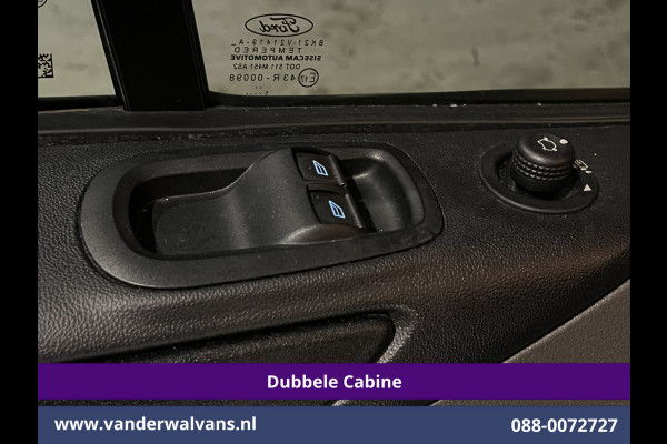 Ford Transit Custom 2.0 TDCI 130pk L2H1 Dubbele Cabine Euro6 Airco | 5-Zits | Camera | 2x zijdeur | Apple Carplay Cruisecontrol, LED, LM velgen, Stoelverwarming, Verwarmde voorruit, Parkeersensoren, Sidebars
