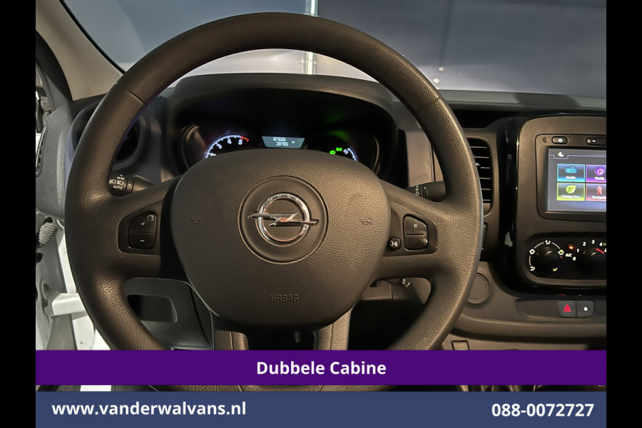 Opel Vivaro 1.6 CDTI 126pk L2H1 Dubbele cabine Euro6 Airco | 5-Zits | Camera | Navigatie | Omvormer | Trekhaak Cruisecontrol, Parkeersensoren