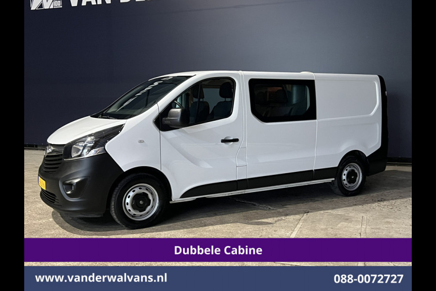 Opel Vivaro 1.6 CDTI 126pk L2H1 Dubbele cabine Euro6 Airco | 5-Zits | Camera | Navigatie | Omvormer | Trekhaak Cruisecontrol, Parkeersensoren