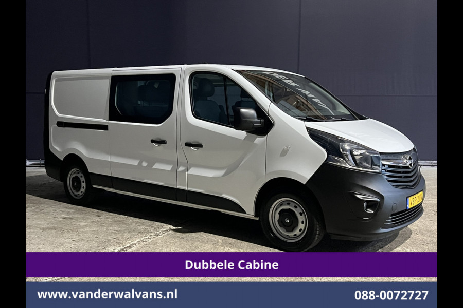 Opel Vivaro 1.6 CDTI 126pk L2H1 Dubbele cabine Euro6 Airco | 5-Zits | Camera | Navigatie | Omvormer | Trekhaak Cruisecontrol, Parkeersensoren
