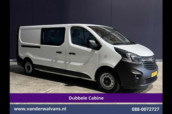 Opel Vivaro 1.6 CDTI 126pk L2H1 Dubbele cabine Euro6 Airco | 5-Zits | Camera | Navigatie | Omvormer | Trekhaak Cruisecontrol, Parkeersensoren