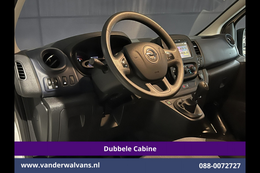 Opel Vivaro 1.6 CDTI 126pk L2H1 Dubbele cabine Euro6 Airco | 5-Zits | Camera | Navigatie | Omvormer | Trekhaak Cruisecontrol, Parkeersensoren